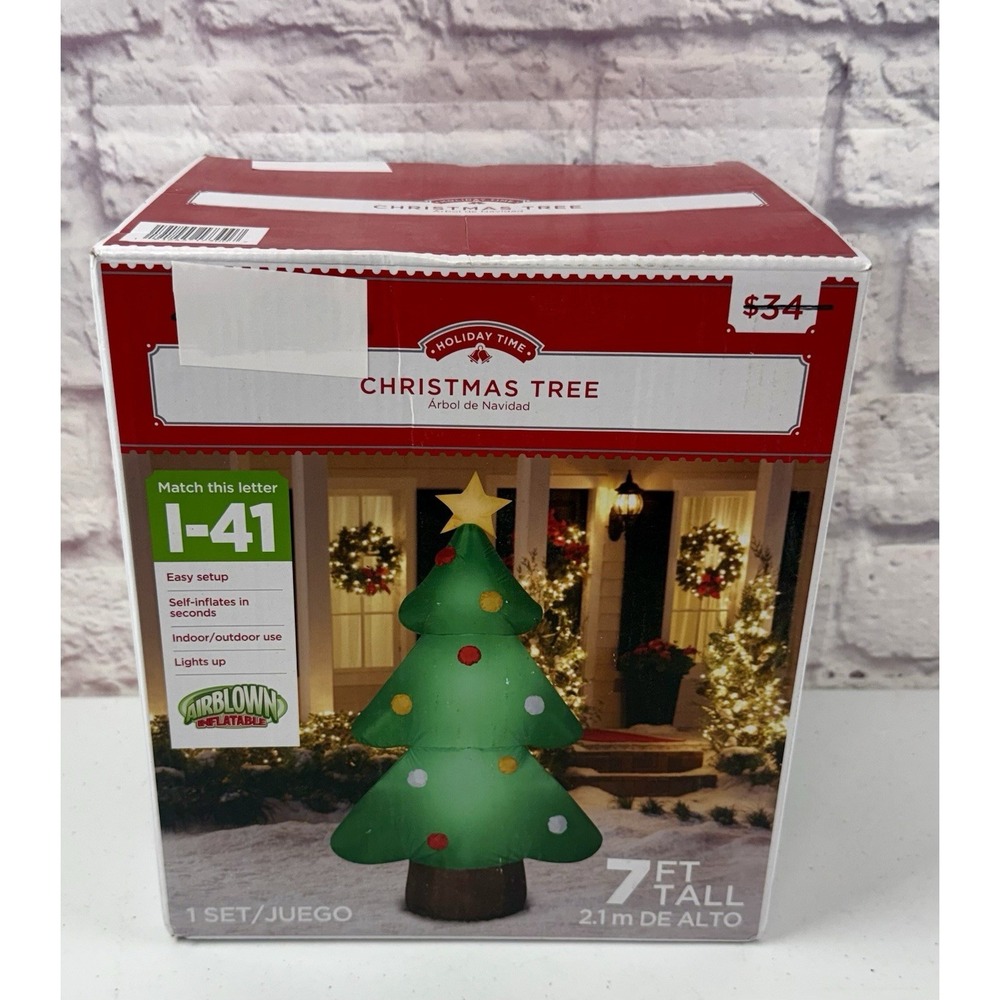 Holiday Time 7' Airblown Inflatable Christmas Tree Airblown *BRAND NEW*